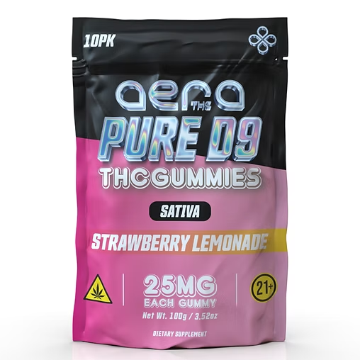 AERA -2,500MG - D9 THC GUMMIES -10CT