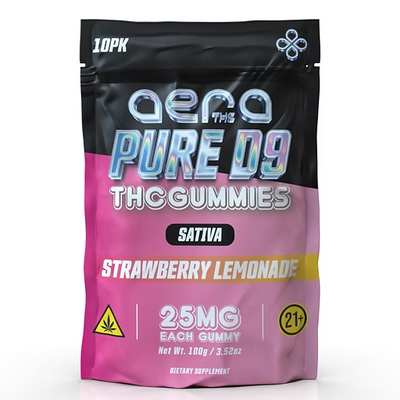 AERA -2,500MG - D9 THC GUMMIES -10CT