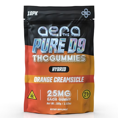 AERA -2,500MG - D9 THC GUMMIES -10CT