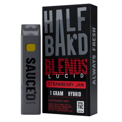HALFBAK’D BLENDS LUCID – Strawberry Jam (Hybrid)