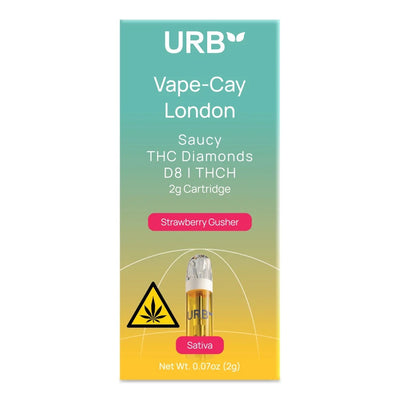 Vape-Cay London Cartridge 2.2ML - Strawberry Gusher - Sativa