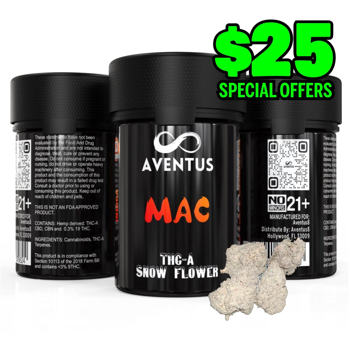 THCA FLOWER – SNOW CAPS 7G