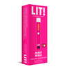 LIT! THC DIAMOND DISPOSABLE VAPE PEN,  3G MAUI WAUI SATIVA