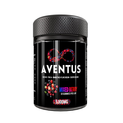 Aventus Exotic Blend Gummies – Mixed Berry (5000mg, 10ct Jar)