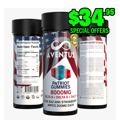 8000mg Patriot Gummies - Exclusively by Aventus8
