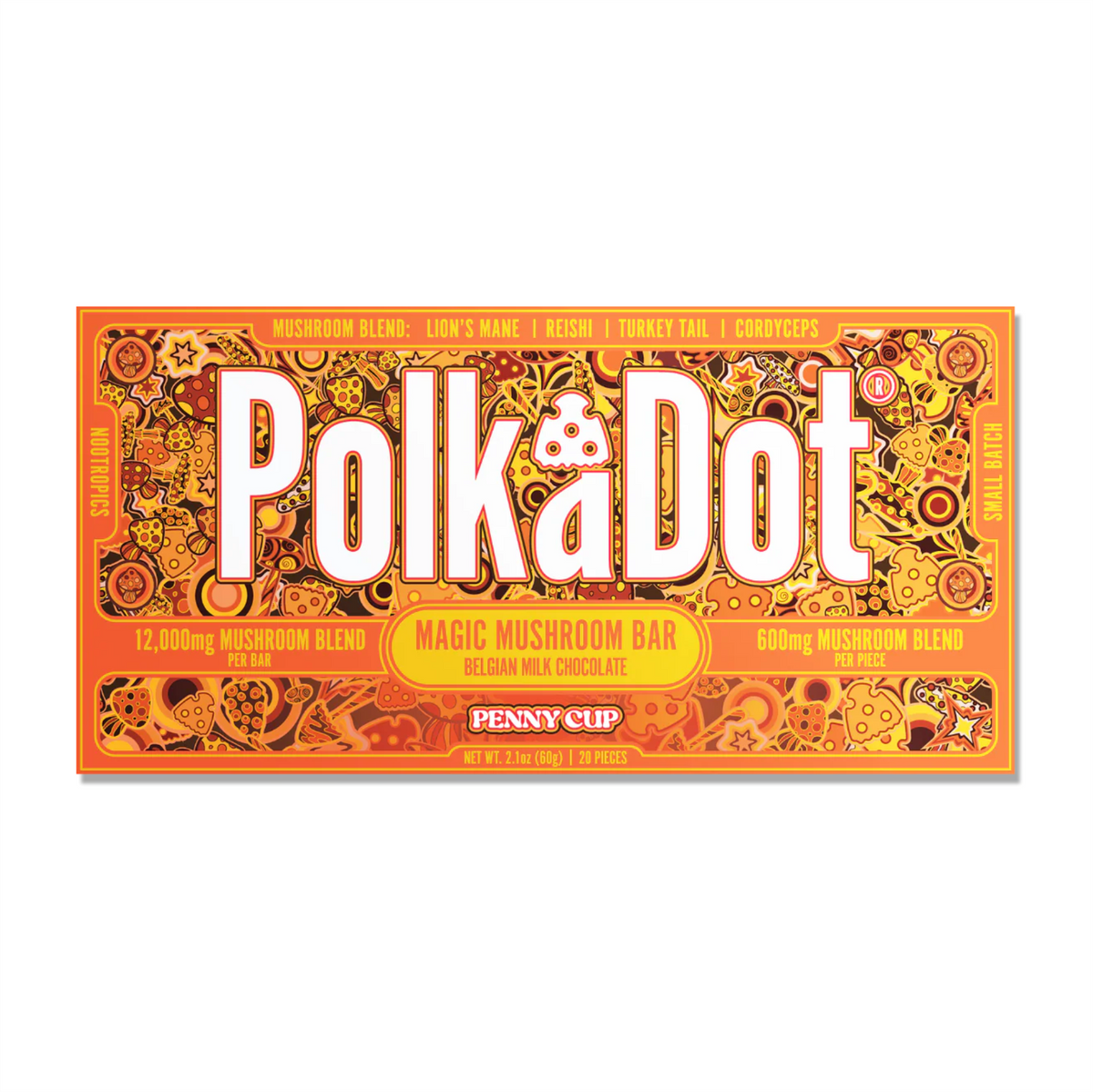 PolkaDot Magic Mushroom Chocolate Bar