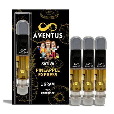 THC PINEAPPLE EXPRESS SATIVA Full Spectrum 510 Thread Vape Cartridge 1000mg 1 gram