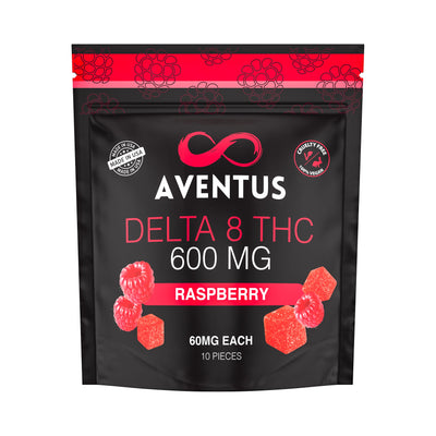 DELTA 8 THC INFUSED GUMMIES RASPBERRY 600mg
