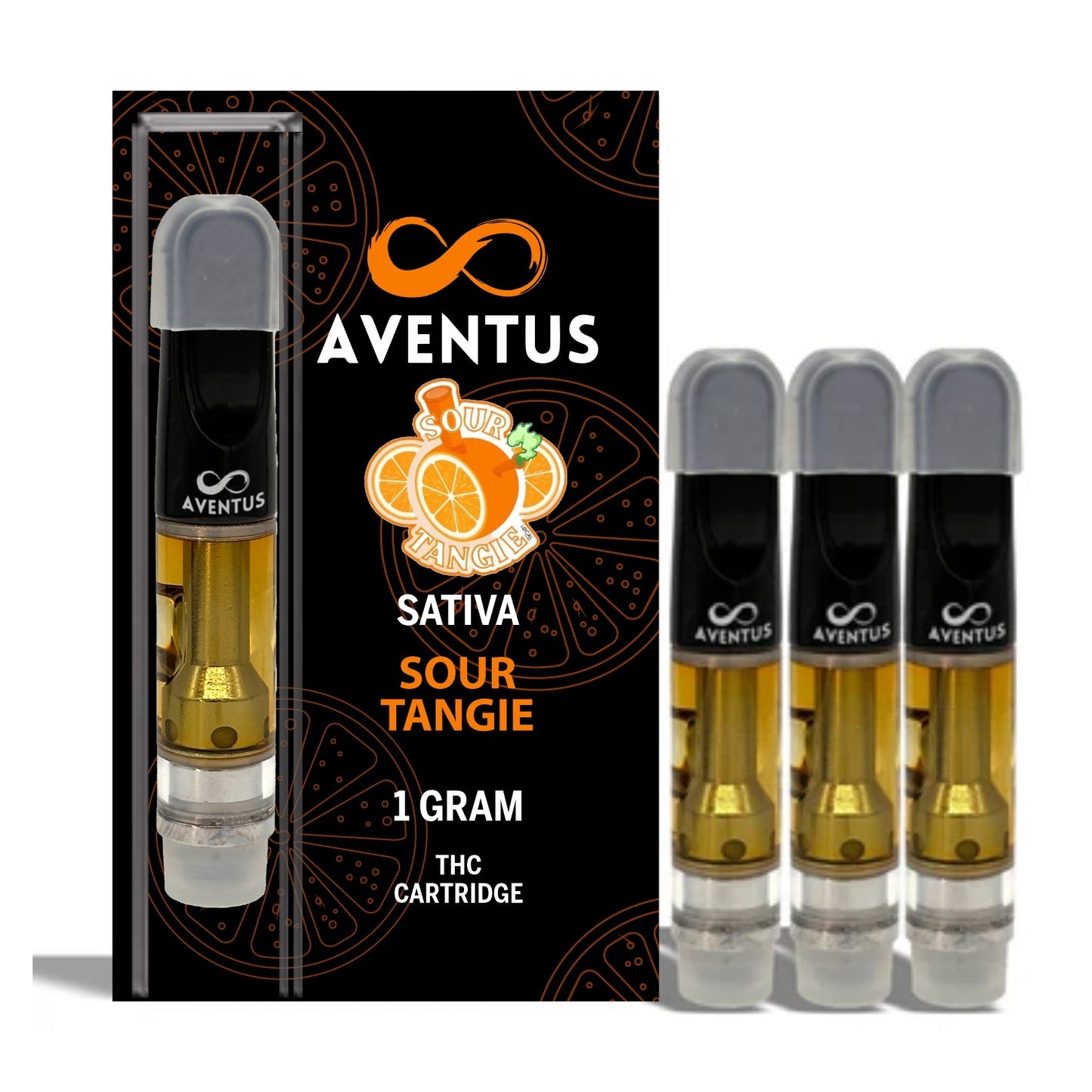 THC SOUR TANGIE ORANGE Full Spectrum 510 Thread Vape Cartridge 1000mg 1 gram