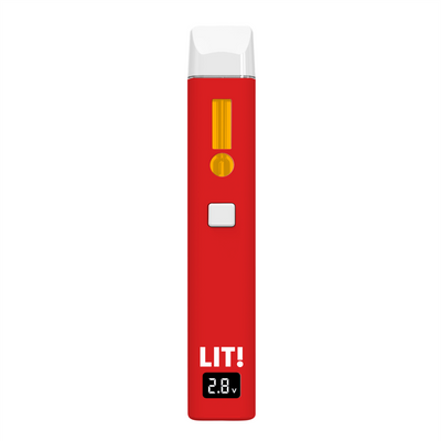 LIT! THC DIAMOND DISPOSABLE VAPE PEN,  3G STRAWBERRY COUGH SATIVA
