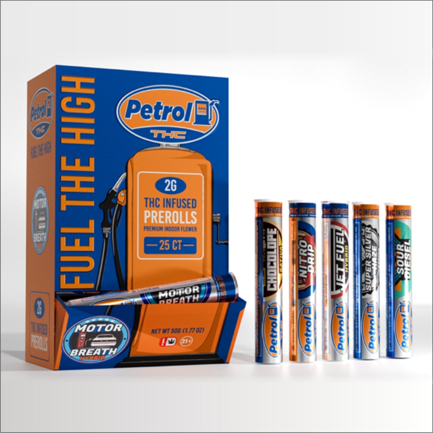 Petrol THC Infused Pre-Rolls – Premium Indoor Super Silver Haze - Sativa