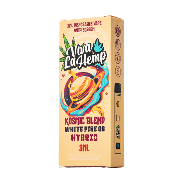 Viva La Hemp Kosmic Blend Disposable 3G White Fire OG (Hybrid)