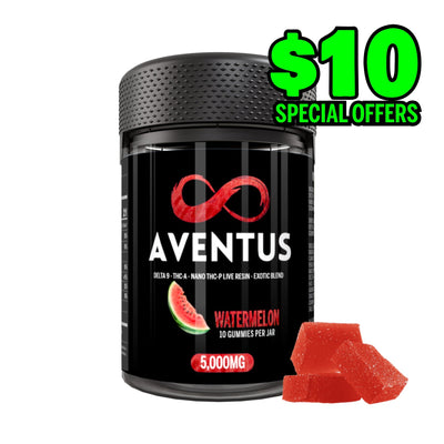 Aventus8 Exotic Blend Gummies – Watermelon (5000mg, 10ct Jar)