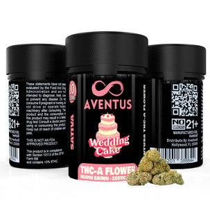 AVENTUS8 THC-A FLOWER Wedding Cake 10G